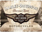3D metalen wandbord "Harley Davidson" 30x40cm