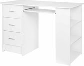 LOODS 21 Master Bureau Wit - Bureautafel - Computertafel - Desk - Thuiswerken - Bureau Tafel - 110x75x49