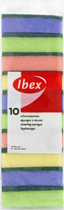 Ibex Schuursponsen - Multipak 5x 10 stuks