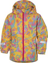 Didriksons - Waterdichte tussenjas voor kinderen - Lava Printed kids - Geel - maat 80 (80-86cm)