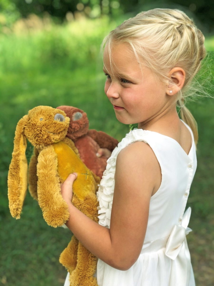 Happy Horse Konijn Richie Knuffel 28cm - Okergeel - Baby knuffel — afbeelding 3