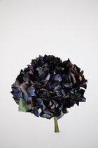 Kunstbloem - Hydrangea - hortensia - topkwaliteit decoratie - 2 stuks - zijden bloem - Blauw - 26 cm hoog