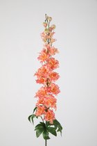 Kunstbloem - Delphinium - topkwaliteit decoratie - 2 stuks - zijden bloem - Peach Zalm - 102 cm hoog