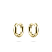 Gisser Jewels - Oorringen KCL3/15Y - geelgoud verguld zilver - gepolijst - 3 x 15 mm