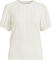 Vila VIJOSEY S/S TOP Dames Cloud Dancer - Maat S