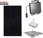 Pakket 4 stuks DMEGC 330wp - APSystems QS1 micro omvormer - Plat dak - Zuid