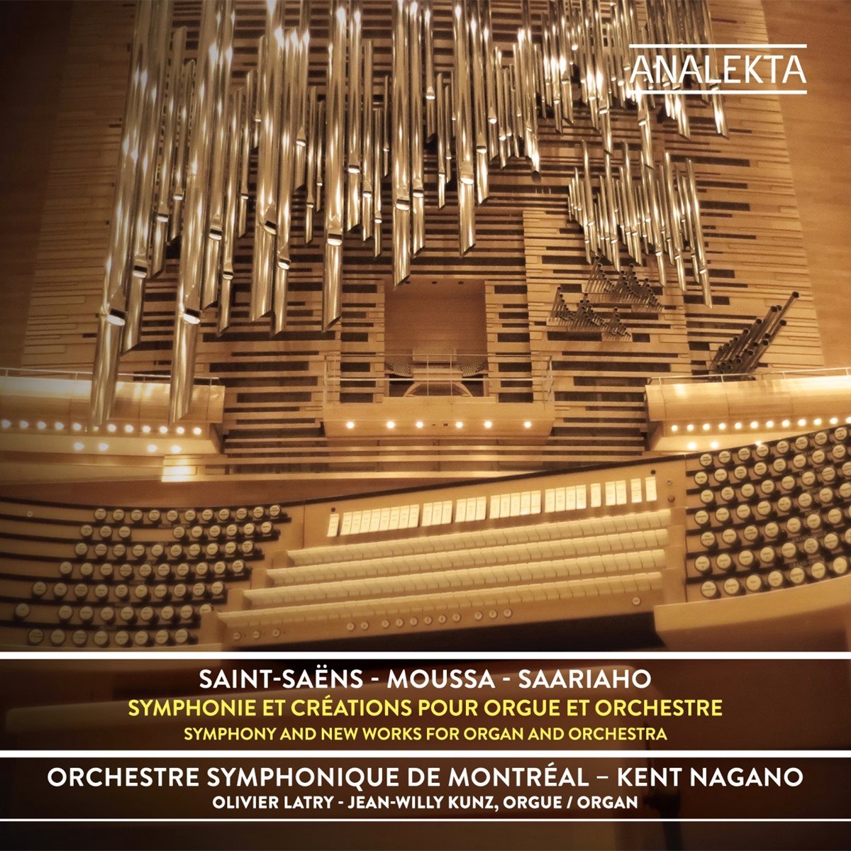 Olivier Latry, Orchestre symphonique de Montréal, Kent Nagano - Saint-Saëns, Moussa, Saarihao: Symphonie Et Créations Avec Orgue (CD)