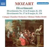 Cologne Chamber Orchestra, Helmut Müller-Brühl - Mozart: Divertimenti (CD)