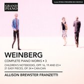 Allison Brewster Franzetti - Weinberg: Complete Piano Works 3 (CD)