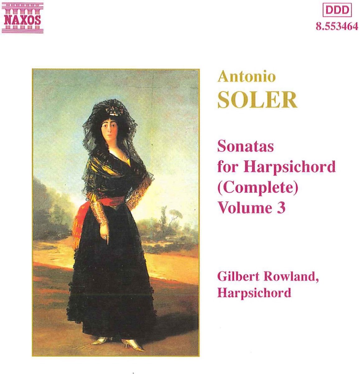 Gilbert Rowland - Soler: Harpsichord Sonatas 3 (CD)