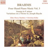 Brahms: 4 Hand Pno Mus. Vol. 3