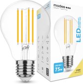 Modee Lighting - LED Filament Lamp - E27 A60 8W - vervangt 80W - 2700K warm wit licht