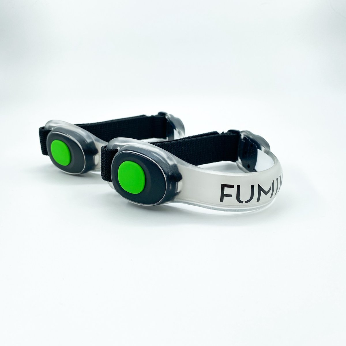 FUMIKO - Hardloop verlichting - LED Lampjes inclusief Batterijen - Waterafstotend - Groen - 2 stuks