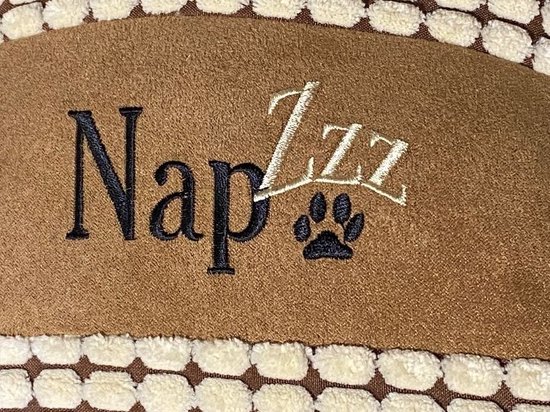 Napzzz Lit pour chien avec coussin Beige Taille S: 80 x 60 cm