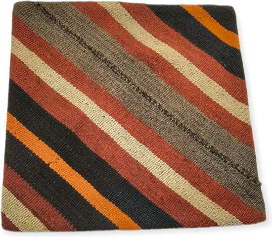 Kussenhoes-40x40-Echt Vintage Kelim-Handgemaakt-Authentiek-Kussen