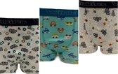 Embrator jongens Boxershorts 3-stuks overall print mix maat 92/98