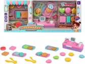 Kassaregister Supermarkt - Speelgoed 3 jaar - Speelgoedkist - Speelgoedset - Nummerspel - STEM speelgoed - Ontwikkelingsspeelgoed