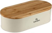 Edënbërg Prestige Line - Luxe Broodtrommel RVS/Bamboe - incl. Snijplank