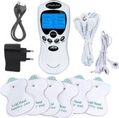 Eijk® Elektrische Tens Apparaat - 8 Pads - Spier Massage - Tegen spierpijn en andere klachten - Electrisch - Spiertrainer - Wit