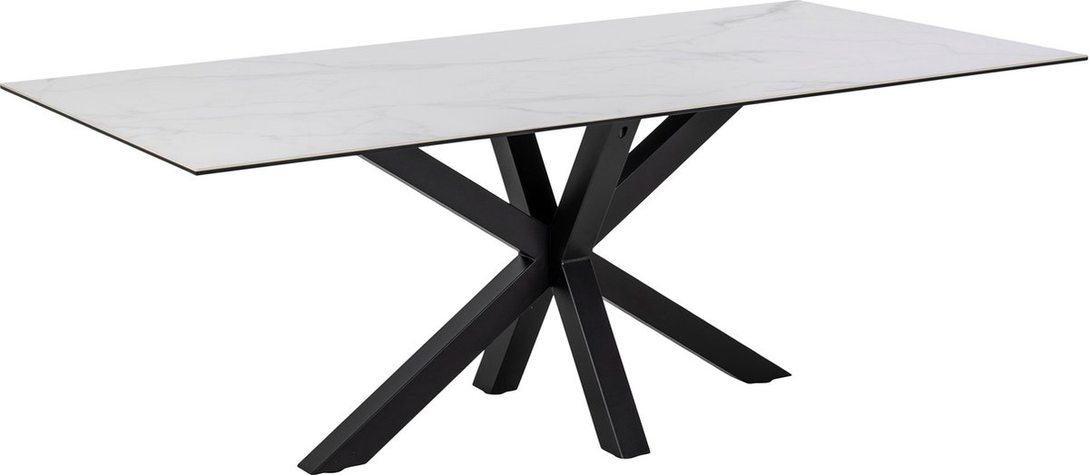 Giga Living Eettafel Axel Rechthoek Keramiek Wit 200cm - Giga Living