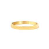 Musthaves-Bangle met tekst LOVE LIFE & ENJOY EVERY MOMENT-8 mm- roestvrij staal-goudkleurig