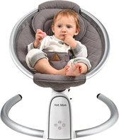 Electrische schommelstoel baby - Babyschommel - Wipstoel - Antraciet - Bedienbaar via smartphone - Bluetooth