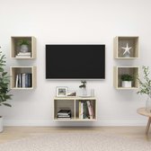 Decoways - 5-delige Tv-meubelset spaanplaat sonoma eikenkleurig
