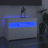 Decoways - Tv-meubelen 2 stuks met LED-verlichting 60x35x40 cm wit