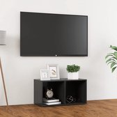 Decoways - Tv-meubel 72x35x36,5 cm spaanplaat grijs
