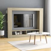 Decoways - Tv-meubel 152x22x113 cm spaanplaat sonoma eikenkleurig