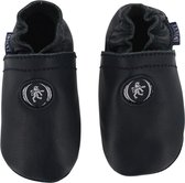 Baby Slofjes Zachte Zool | 3 tot 18 maanden | Maat: 20 (15-18 maanden) | 100% echt leer | Kleur: navy / donker blauw