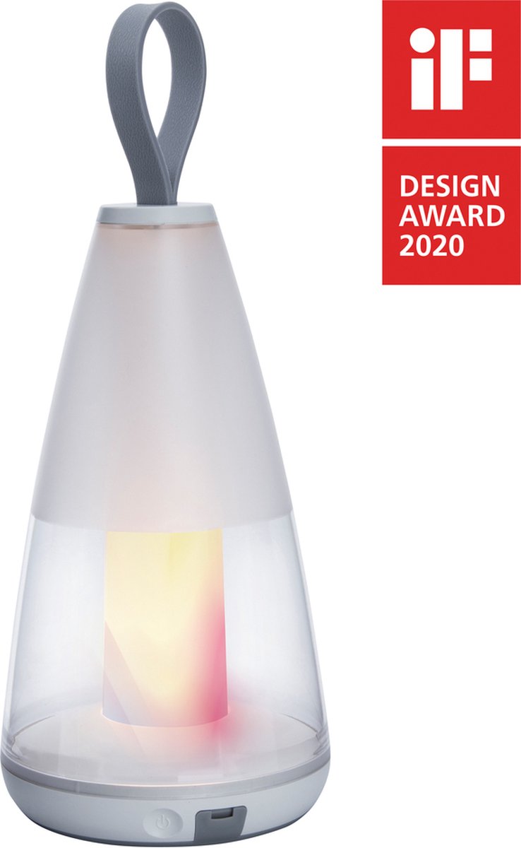 LUTEC Connect PEPPER - Oplaadbare en draagbare smart tafellamp - Wit