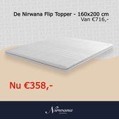De Nirwana Flip Topper - 160x200 cm - 30 Nachten Proefslapen - Twee Hardheden
