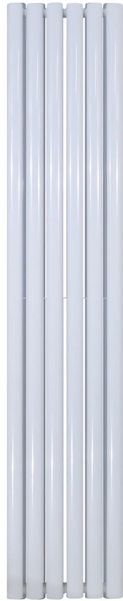 Klea Designradiator Ovaal Dubbel 1800x354mm 12 Tubes 1230 Watt Wit