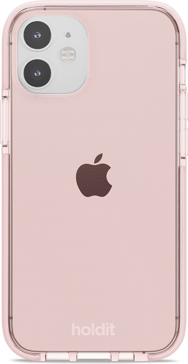 Holdit - iPhone 12 Mini, hoesje Seethru, blush roze
