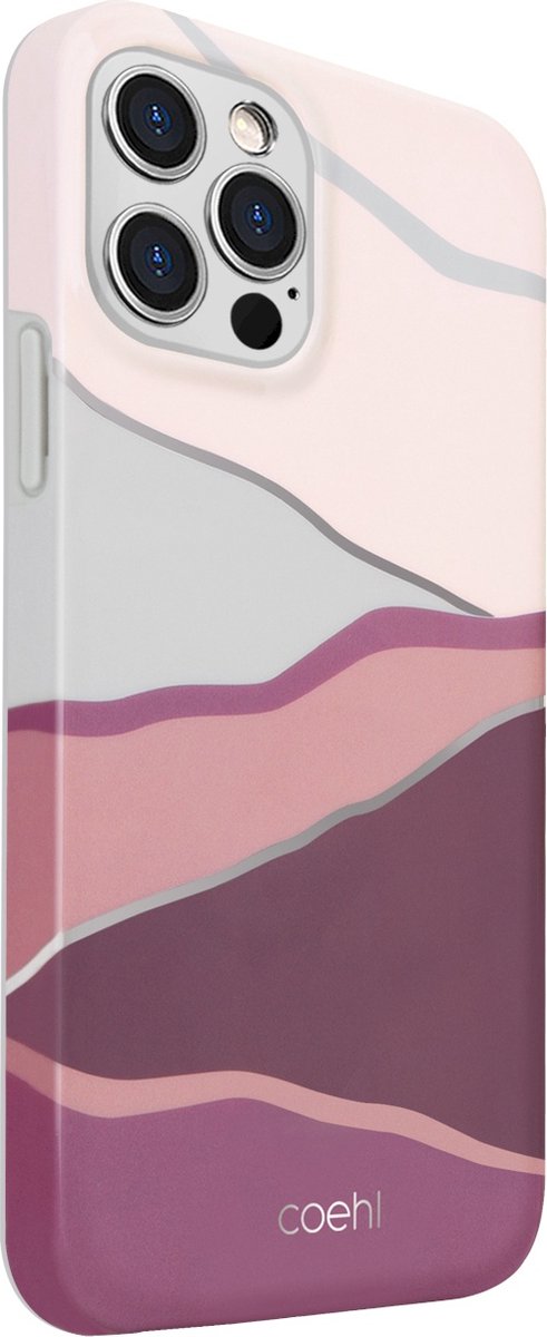 Uniq - iPhone 12/12 Pro, hoesje coehl ciel sunset pink, roze