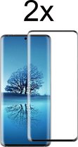 Samsung S20 Ultra Screenprotector - Beschermglas Samsung galaxy S20 Ultra Screen Protector Glas - Full cover - 2 stuks