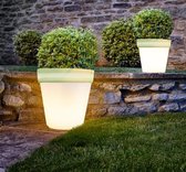 Melili bloempot- LED RGB Bloempot-met afstandbediening-Potten met RGB licht-verlichte bloembak-LED vaas-Buitenlamp-Tuinverlichting-Bloempot-lux kerstcadeau- kerst lamp-feest lamp-t