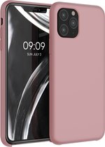 kwmobile telefoonhoesje voor Apple iPhone 11 Pro - Hoesje met siliconen coating - Smartphone case in winter roze