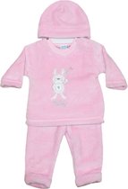 Just Too Cute - Baby Velours Outfit - 3-delig - Cutey Bunny - Mt 68