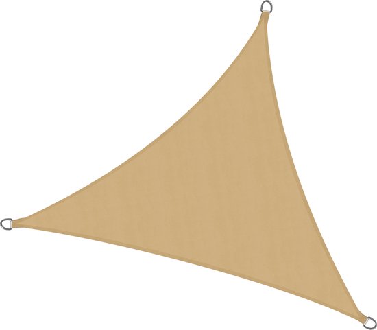 Relaxdays Schaduwdoek Driehoek Zonnezeil Waterafstotend Zonweringdoek Pes Grijs 4 X M 595243385