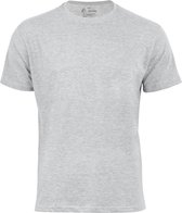 Basic T-Shirt met ronde hals - Grijs - Gekamd katoen - XXL