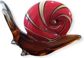 Glassculptuur Slak mondgeblazen muranostijl