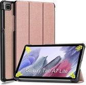 Samsung Tab A7 lite hoes Bookcase Rose Goud - Hoes Samsung Galaxy Tab A7 lite hoesje Smart cover