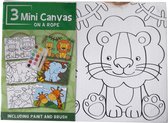 Mini Canvas Jungle - 3 Verschillende Canvassen op een Touwtje