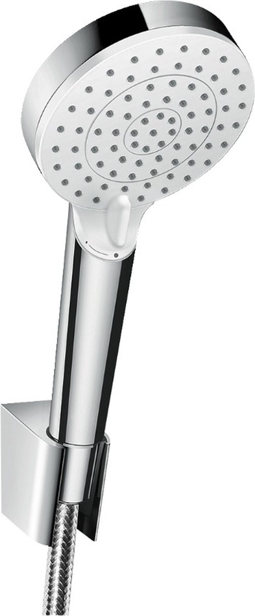 Hansgrohe Crometta vario porter doucheset ecosmart met slang 125cm wit chroom