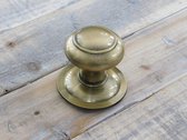 Bouton en cuivre pour la porte d'entrée - bouton de porte antique, style maison de campagne, bouton de tirage (fixe).
