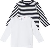 s.Oliver Baby T shirt double pack - Lange mouw - Stretch - Maat 74