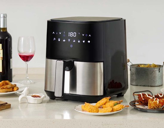 Swiss Pro+ 5 Liter intelligente Air Fryer Digitaal- airfryer- zwart-nieuw model 2026