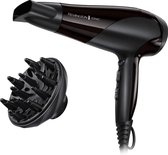 Remington - Ionen haardroger (2200 W, ionenverzorgings-keramische ring: zachte styling en gelijkmatige warmteverdeling, 3 verwarmings- en 2 aparte blaasstanden + afkoelstand, 2 opz